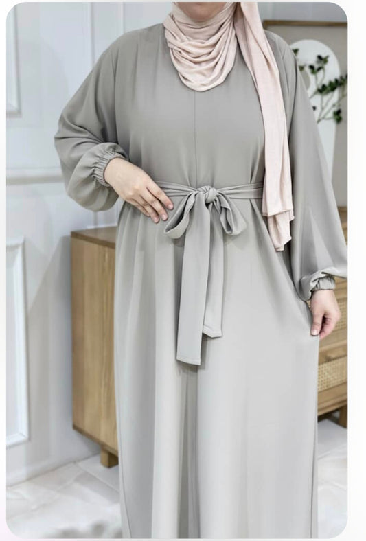 Grey abaya