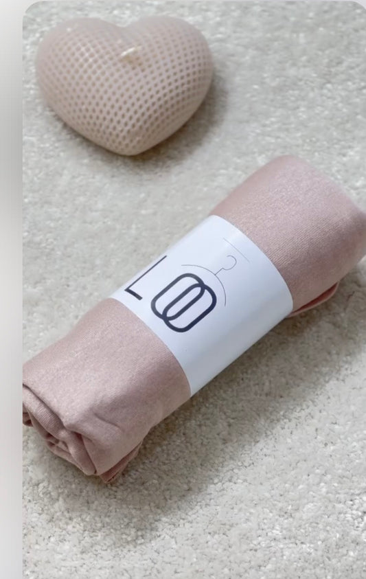 Beige jersey scarf