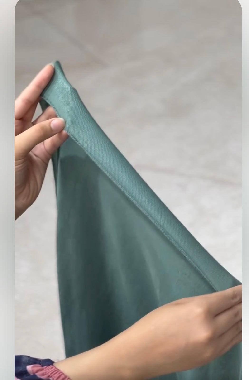 Army green jersey scarf