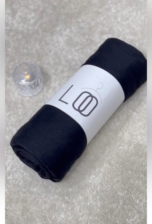 Black jersey scarf